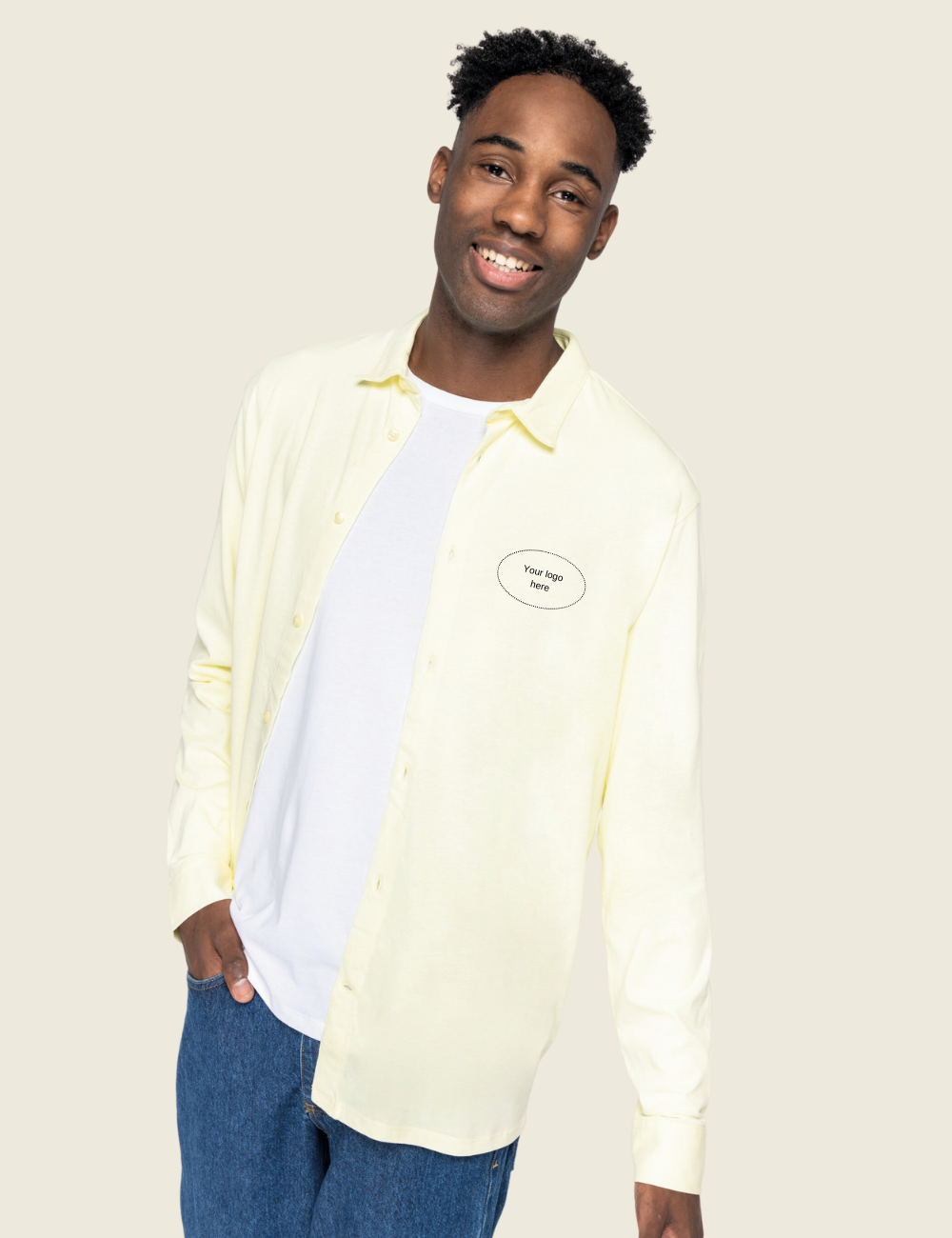 Camisa jersey de homem